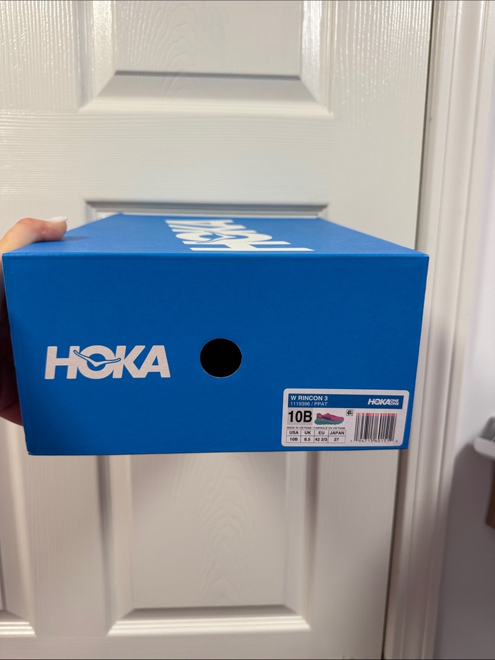 NEW women’s Size 10 Hoka W Rincon 3 pink and green Shoe in Box - Picture 2 of 5